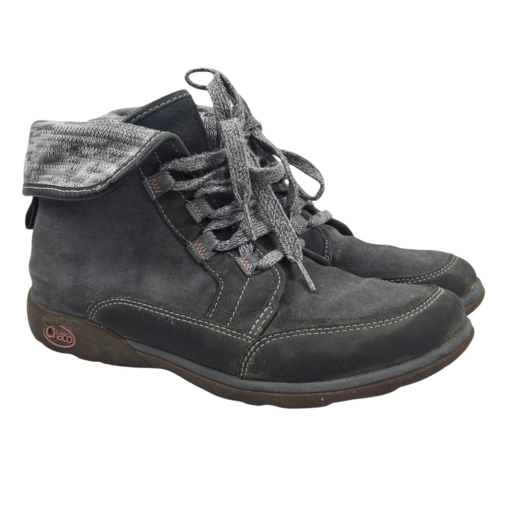 Chaco Women's Barbary Boots Castlerock Gray Size 9 Waterproof Leather J106392